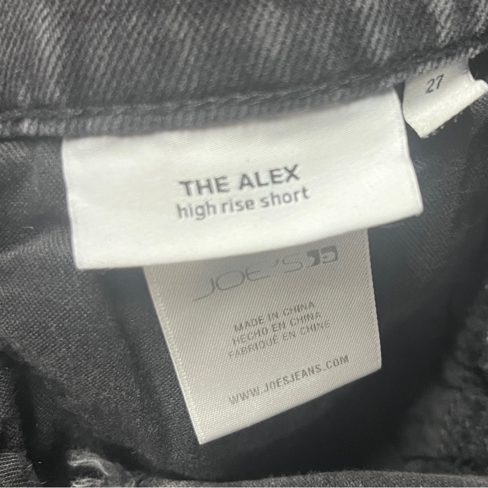 Joe's Jeans Black High Rise Shorts - Picture 6 of 8